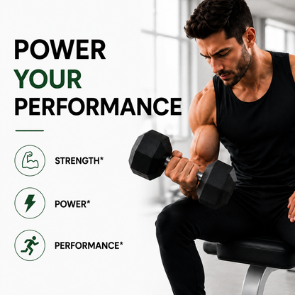 Creatine monohydrate for strength, power and workout performance