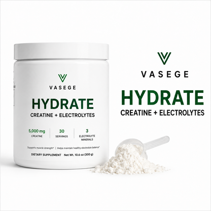 VASEGE HYDRATE creatine and electrolytes powder – lemon flavor